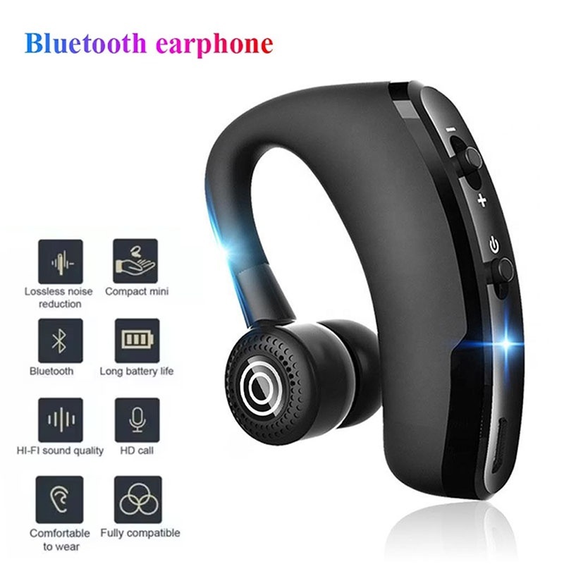 Earphone Sport Hook - ไร้สายบลูทูธ 5.2 หูฟังกันน้ำกีฬาหูฟังลดเสียงรบกวนพร้อมไมโครโฟน HD หูฟังขนาดเล็กหูฟังสเตอริโอไฮไฟสเตอริโอ