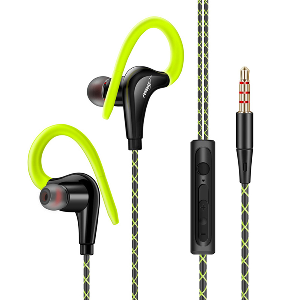 Earphone Sport Hook - S760 หูฟังชนิดใส่ในหูแบบมีสายหูฟังกันน้ําหูฟังสเตอริโอหูฟัง Super Bass ชุดหูฟังกีฬาพร้อมไมโครโฟน