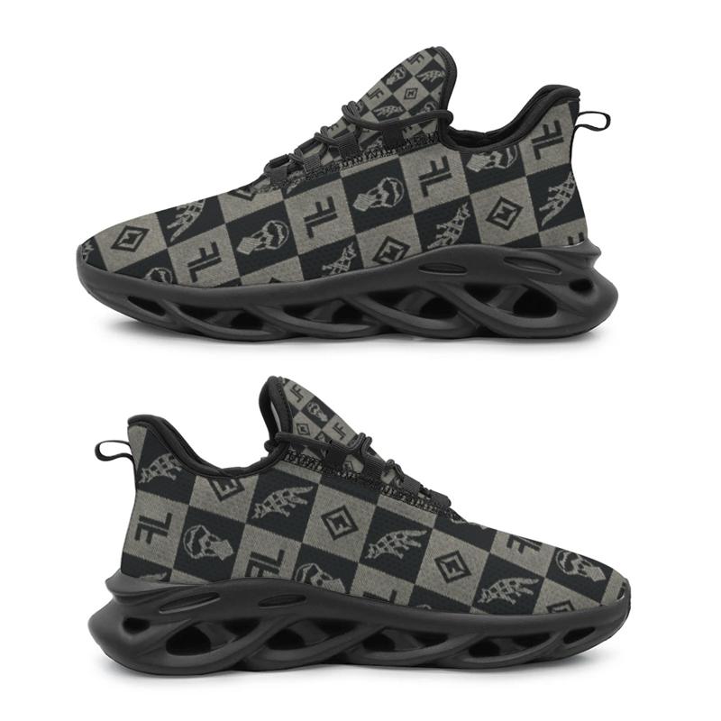 Running Gear Ladies - รองเท้าวิ่งสำหรับสุภาพสตรีและสุภาพบุรุษ รองเท้ากีฬา ลายตารางหมากรุก มีสไตล์และสวมใส่สบาย เหมาะสำหรับกิจกรรมกลางแจ้ง วัสดุทนทาน