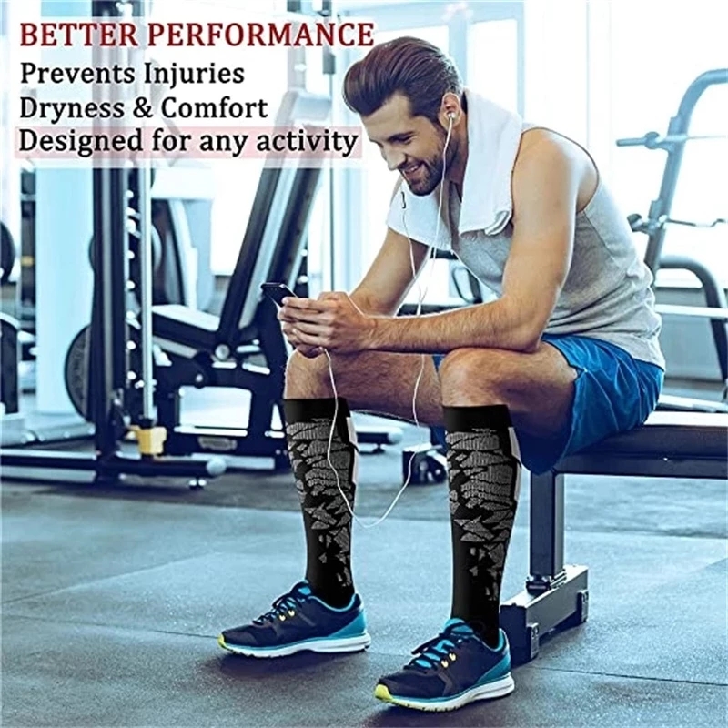 WRELS 1/2/3 คู่ถุงเท้าการบีบอั - Anti Blister Sock บทวิจารณ์และราคา
