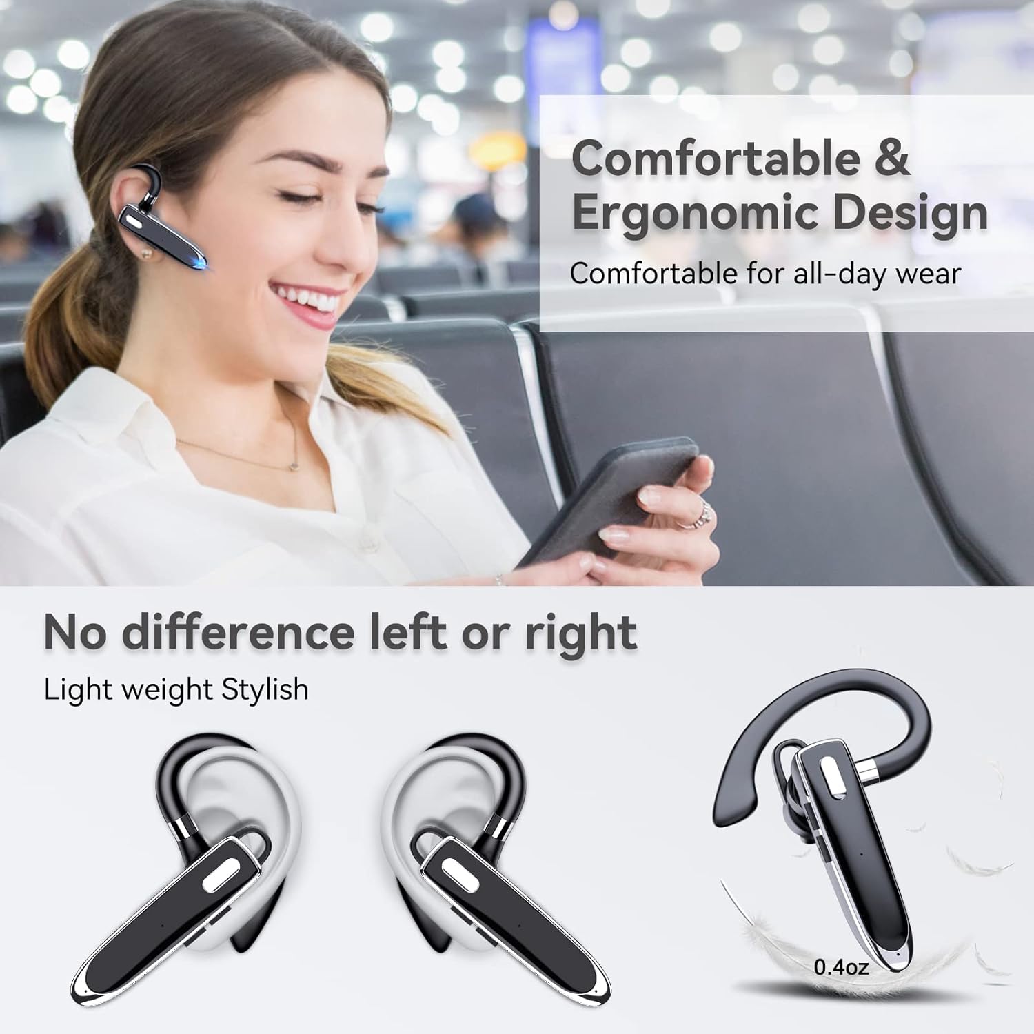 ใหม่บลูทูธ V6.1 ไดรฟ์หูฟังไร้ส - Earphone Sport Hook บทวิจารณ์และราคา