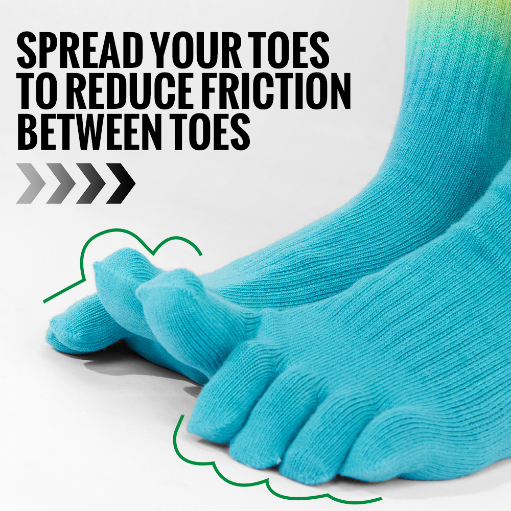 ถุงเท้าห้านิ้ว WRELS ผ้าฝ้าย ส - Anti Blister Sock บทวิจารณ์และราคา