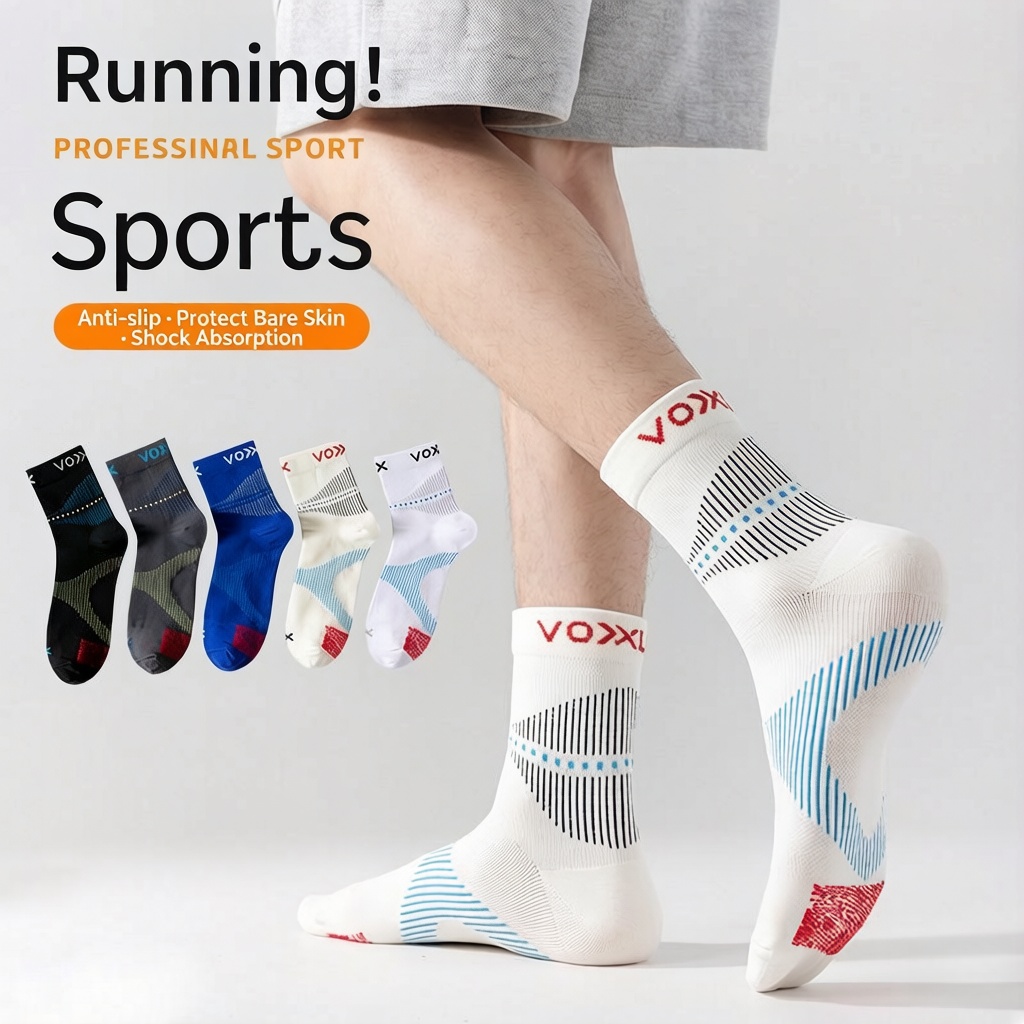 WRELS 1/2/3 คู่ถุงเท้าวิ่ง ถุง - Anti Blister Sock บทวิจารณ์และราคา