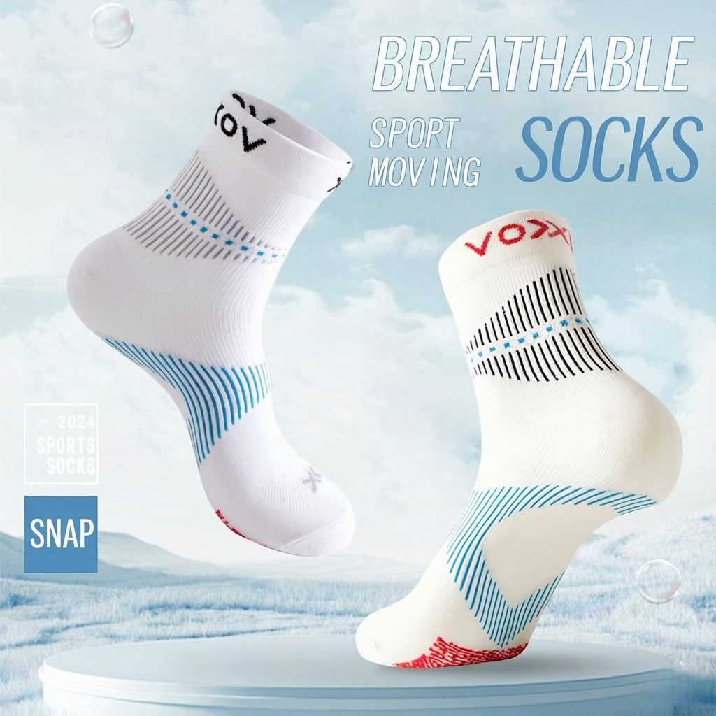 WRELS 1/2/3 คู่ถุงเท้าวิ่ง ถุง - Anti Blister Sock บทวิจารณ์และราคา