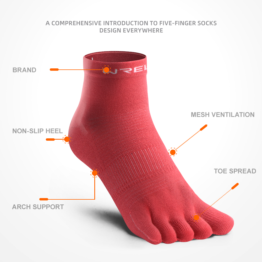 WRELS COOLMAX ห้านิ้วกีฬากลางแ - Anti Blister Sock บทวิจารณ์และราคา