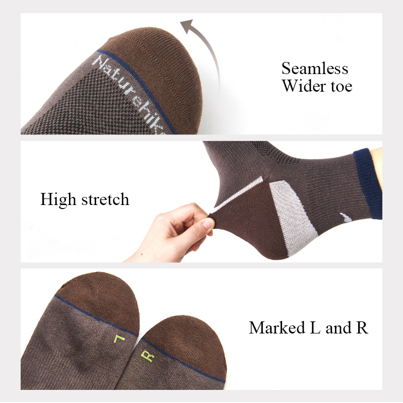 Naturehike ถุงเท้าผู้ชายกีฬา Q - Anti Blister Sock บทวิจารณ์และราคา