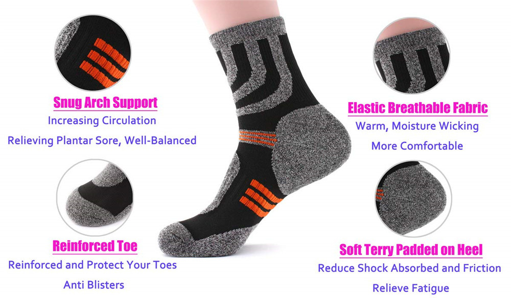 ถุงเท้าผู้ชาย5คู่ถุงเท้ากันพอง - Anti Blister Sock บทวิจารณ์และราคา