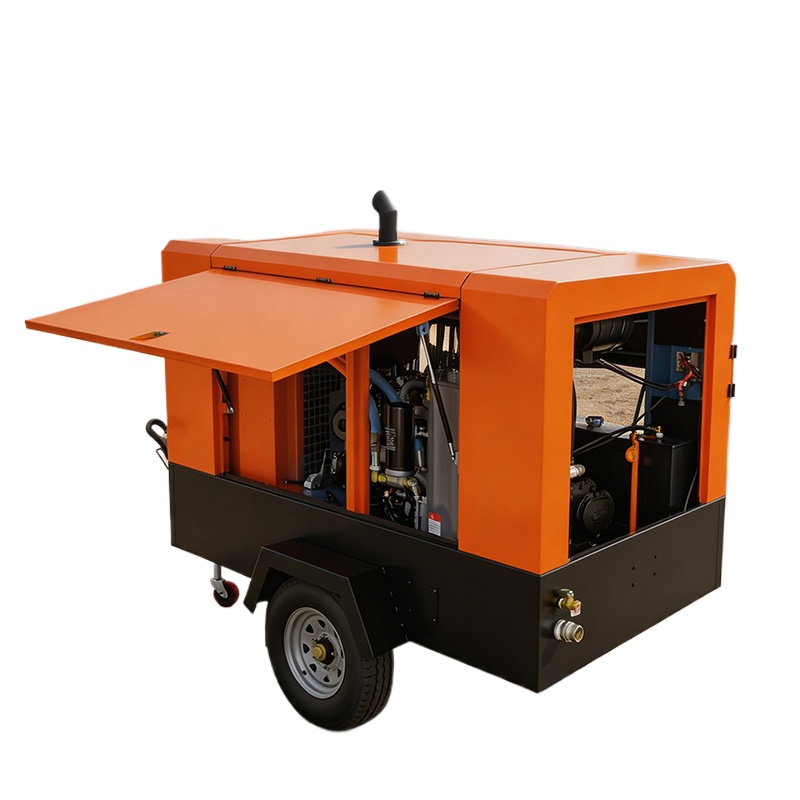 เครื่องอัดอากาศแบบสกรูดีเซลสำห - Running Gear Trailer บทวิจารณ์และราคา