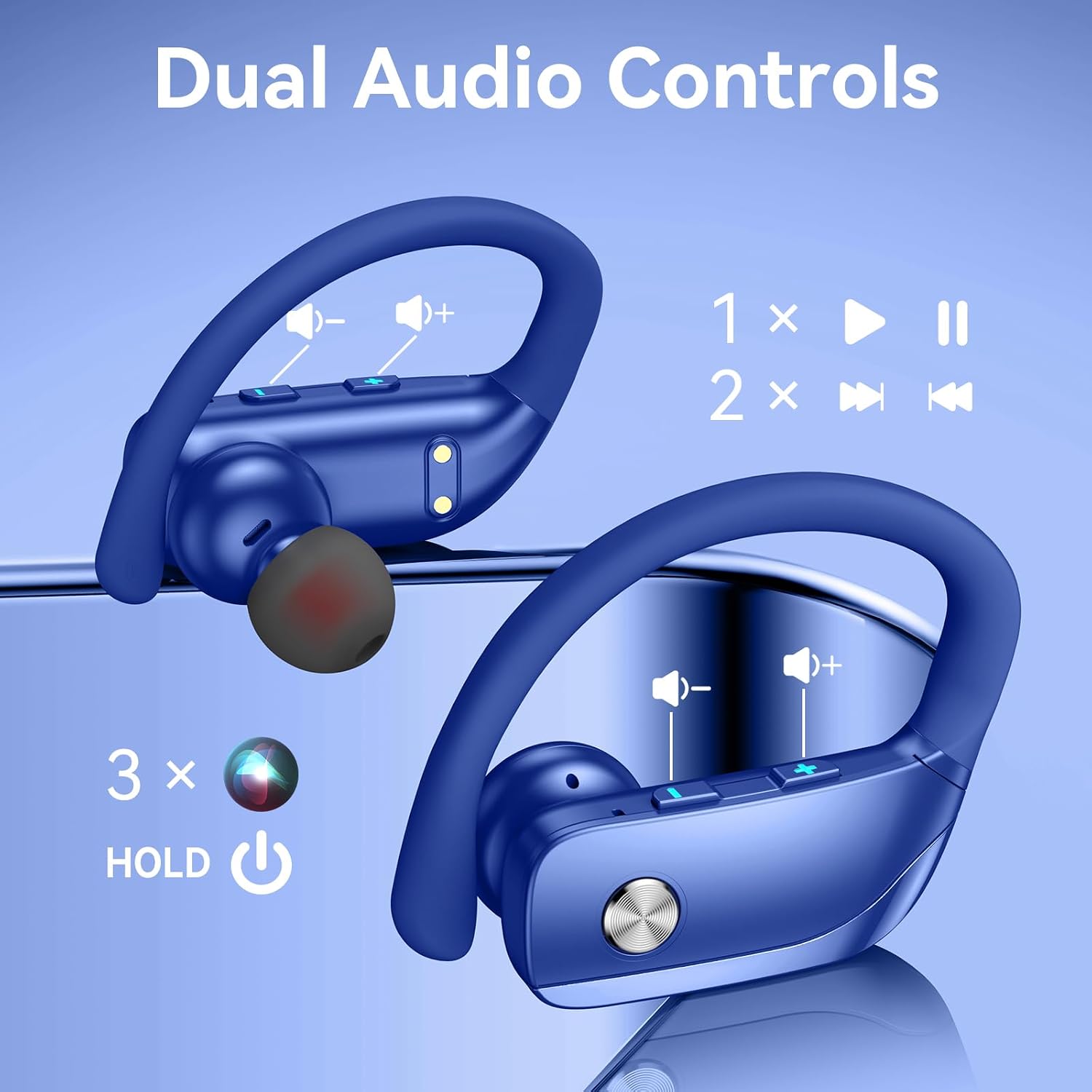 หูฟังไร้สายพร้อมเคสแสดงผล LED  - Earphone Sport Hook บทวิจารณ์และราคา